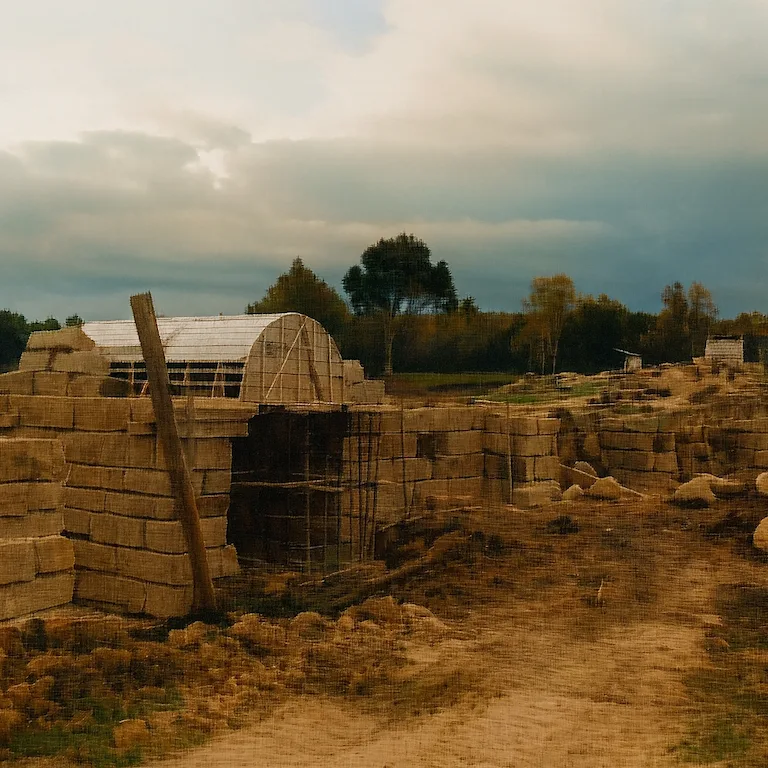 Estructura del arco y los dinteles del Puente Hyca